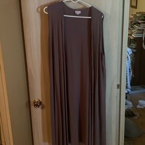 LulaRoe Sleeveless Duster in Grey